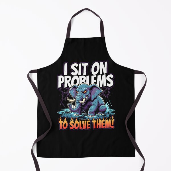 Item preview, I Sit On Problems To Solve Them Elephant designed and sold by TshirtsOnline-.