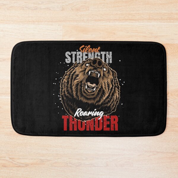 Item preview, Grizzly Bear Roaring - Silent Strength Roaring Thunder Art designed and sold by amazingcorner.