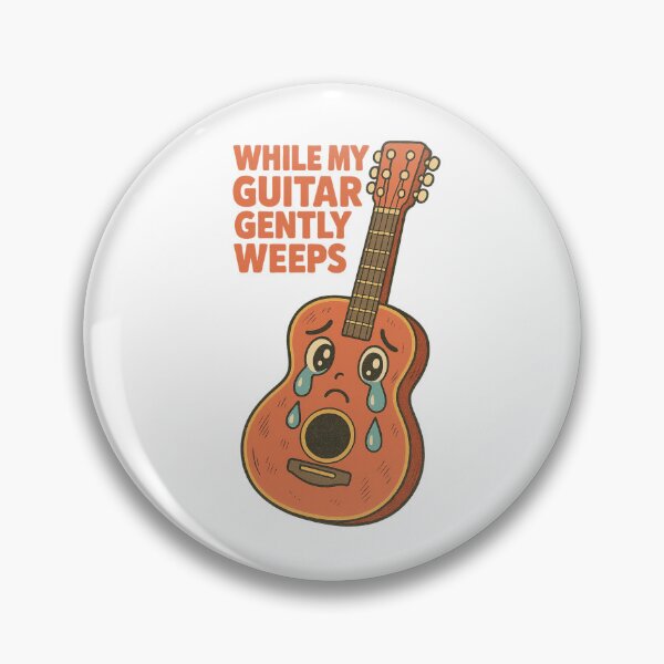 Item preview, Crying Guitar While My Guitar Gently Weeps Beatles Inspired Emotional Music Art Design designed and sold by Donsean22.