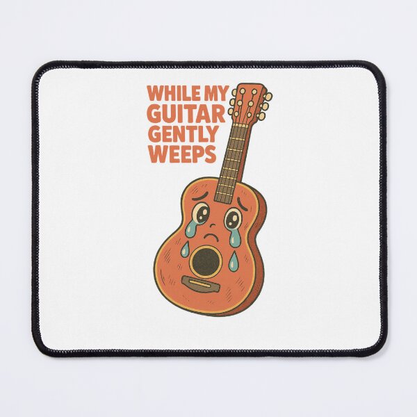 Item preview, Crying Guitar While My Guitar Gently Weeps Beatles Inspired Emotional Music Art Design designed and sold by Donsean22.