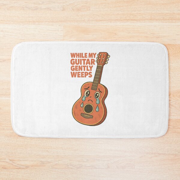 Item preview, Crying Guitar While My Guitar Gently Weeps Beatles Inspired Emotional Music Art Design designed and sold by Donsean22.