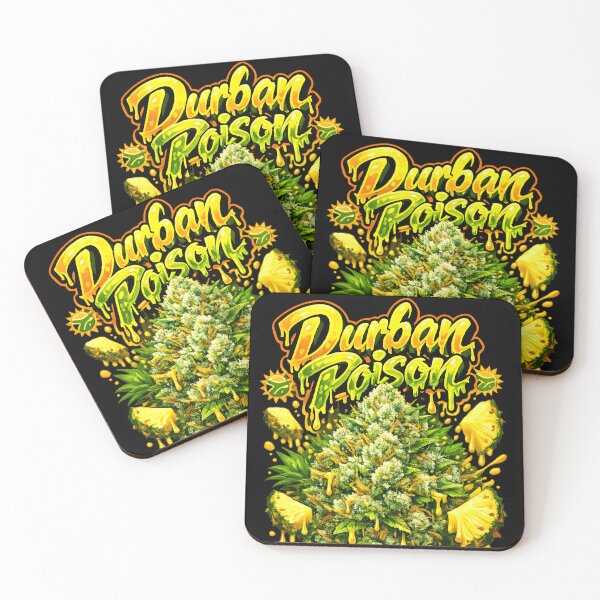 Item preview, Durban Poison Graffiti Art Print | Sweet Spicy Pineapple Sativa Typography | Energizing 420 designed and sold by WAUZ.