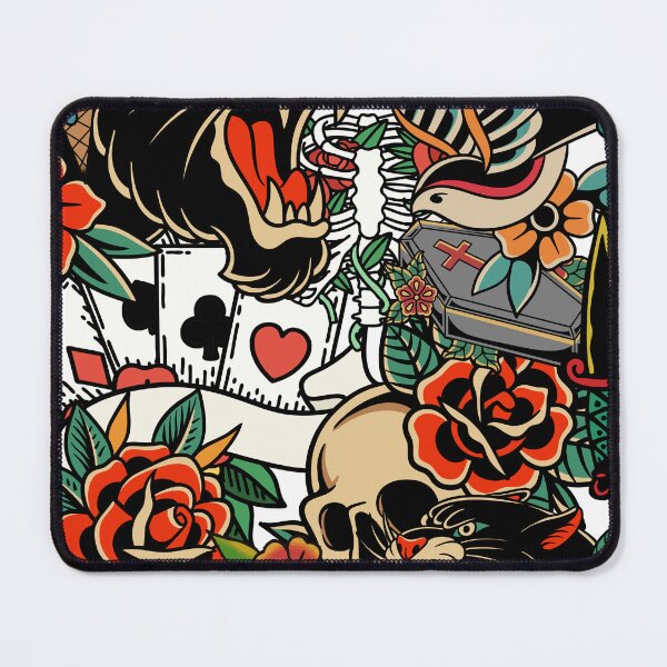 Item preview, Colorful Old School Tattoo Style Art designed and sold by HIGHSQUARE.