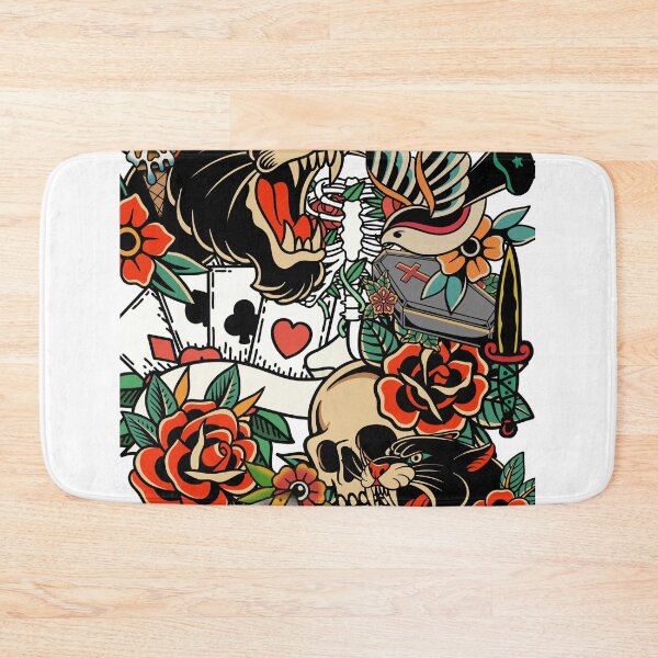Item preview, Colorful Old School Tattoo Style Art designed and sold by HIGHSQUARE.