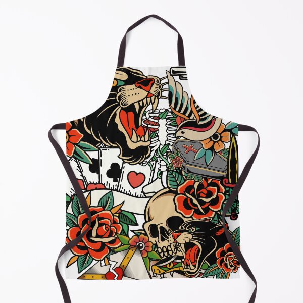Item preview, Colorful Old School Tattoo Style Art designed and sold by HIGHSQUARE.