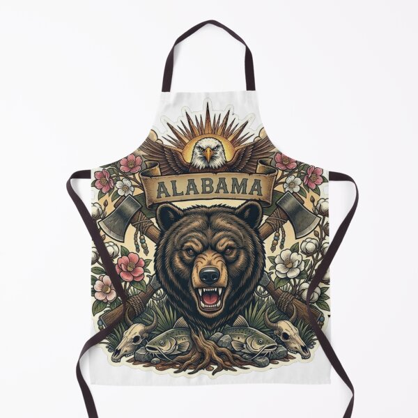 Item preview, Alabama Black Bear Neo-Traditional Tattoo Style Southern T-Shirt designed and sold by VibeStudios268.