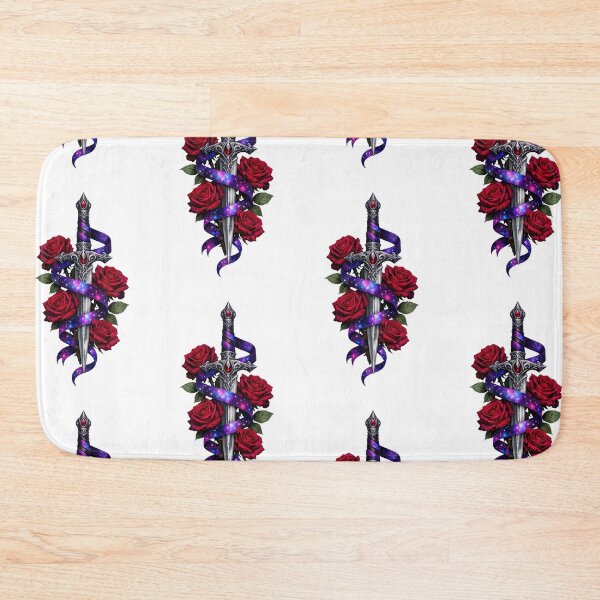 Item preview, Galaxy Ribbon Dagger with Red Roses  designed and sold by jgvisualarts.