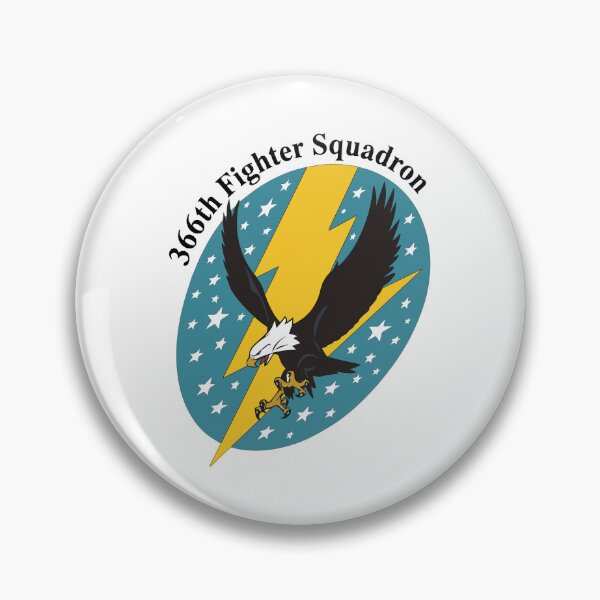 Item preview, 366th Fighter Squadron WWII Eagle Lightning Emblem designed and sold by furrydrool.