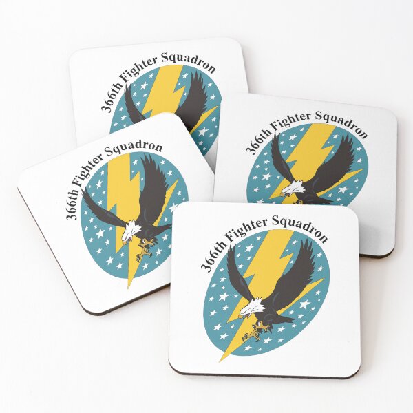 Item preview, 366th Fighter Squadron WWII Eagle Lightning Emblem designed and sold by furrydrool.