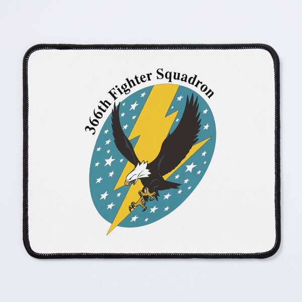 Item preview, 366th Fighter Squadron WWII Eagle Lightning Emblem designed and sold by furrydrool.