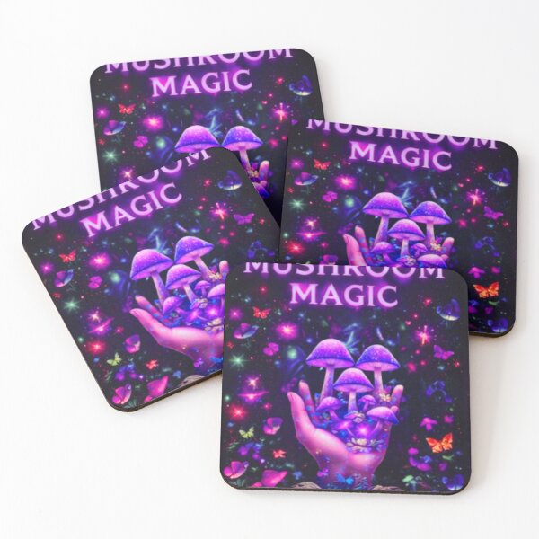 Item preview, Mushroom Magic – Psychedelic Neon Trippy Mushroom Design designed and sold by FunForgeStudio.