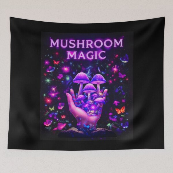 Item preview, Mushroom Magic – Psychedelic Neon Trippy Mushroom Design designed and sold by FunForgeStudio.