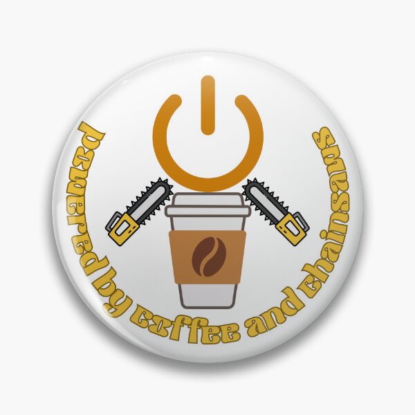 Item preview, Powered by Coffee and Chainsaws Funny Lumberjack Design | Dark Humor Logging Graphic Tee designed and sold by Anasalseady.