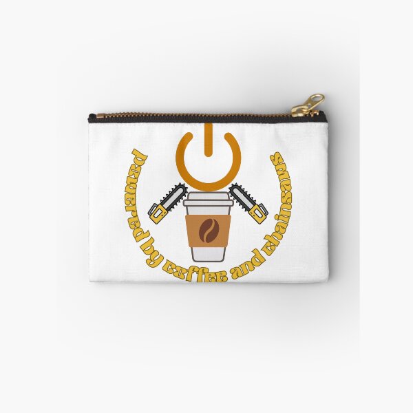 Item preview, Powered by Coffee and Chainsaws Funny Lumberjack Design | Dark Humor Logging Graphic Tee designed and sold by Anasalseady.