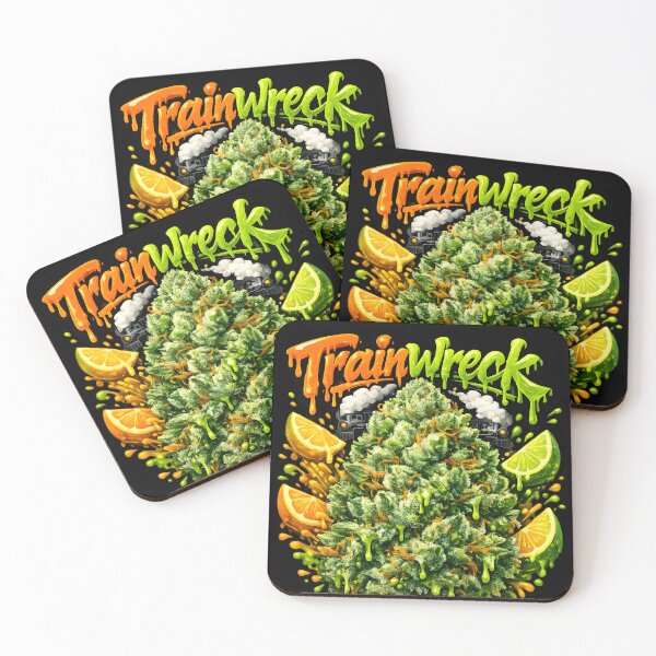 Item preview, Trainwreck Graffiti Print | Earthy Citrus Hybrid Strain Typography | Euphoric Zerebral 420 designed and sold by WAUZ.