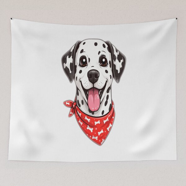 Item preview, Funny Dalmatian Dog with Red Bandana - Cute Pet Design designed and sold by CzipipitoStudio.
