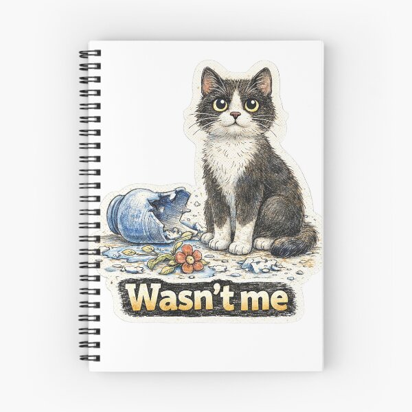 Item preview, Cat Broke Vase Wasn’t Me Sticker – Funny Guilty Cat Pet Humor Art designed and sold by Felixuss.