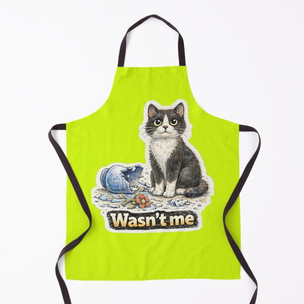 Item preview, Cat Broke Vase Wasn’t Me Sticker – Funny Guilty Cat Pet Humor Art designed and sold by Felixuss.