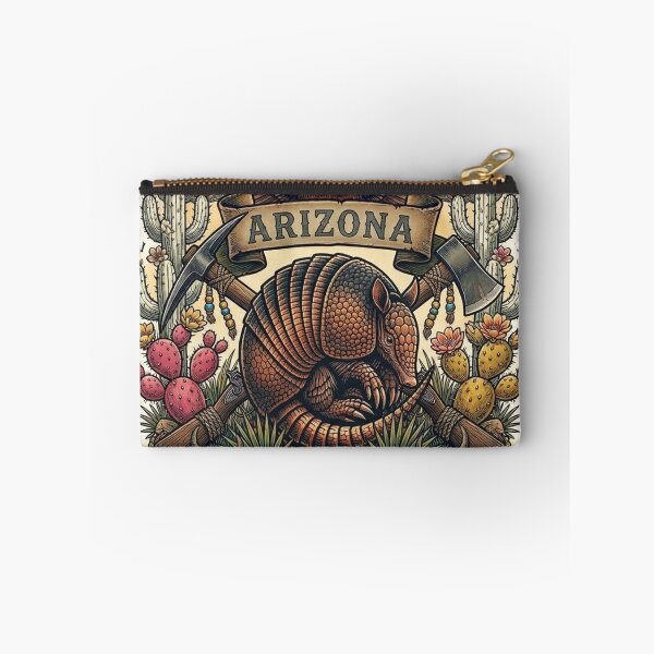 Item preview, Arizona Grand Canyon State Neo-Traditional Tattoo Armadillo T-Shirt designed and sold by VibeStudios268.
