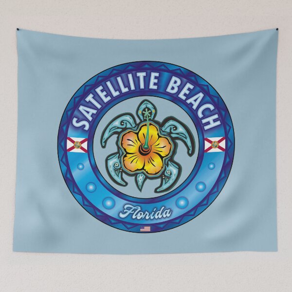 Item preview, Satellite Beach Florida sea turtle hibiscus designed and sold by studioss76.