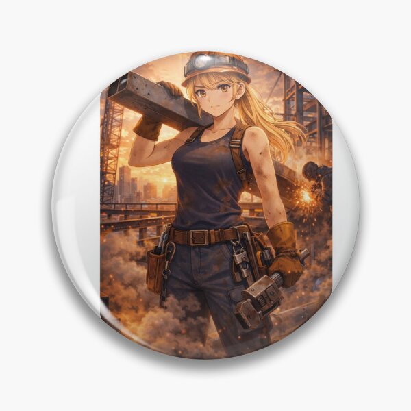 Item preview, Woman Ironworker designed and sold by HardHatDogTag.