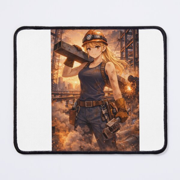 Item preview, Woman Ironworker designed and sold by HardHatDogTag.