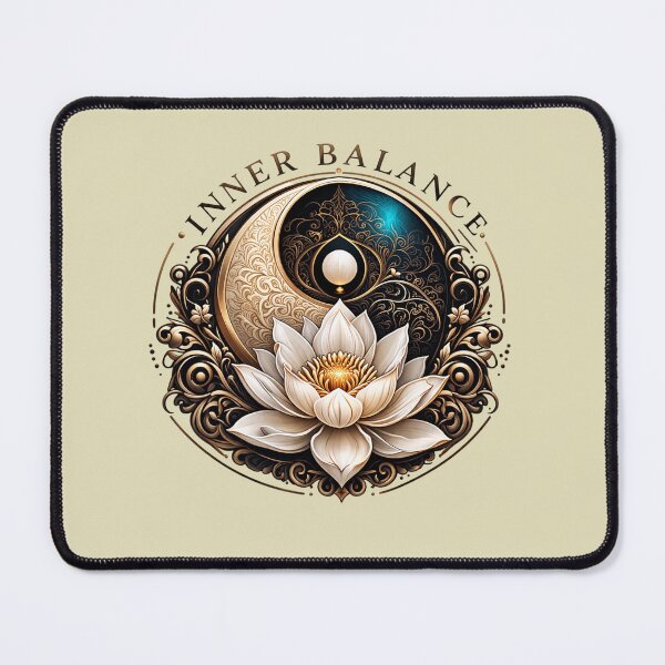 Item preview, Yin and Yang gold Lilly minimalist art. Harmony. Balance. designed and sold by Natart1004.
