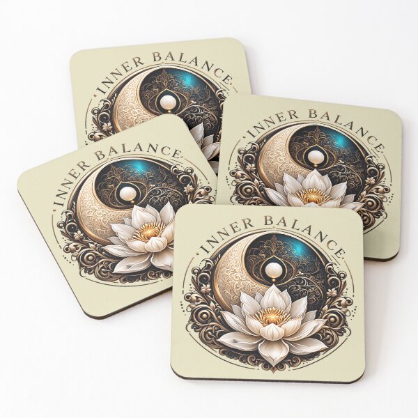 Item preview, Yin and Yang gold Lilly minimalist art. Harmony. Balance. designed and sold by Natart1004.