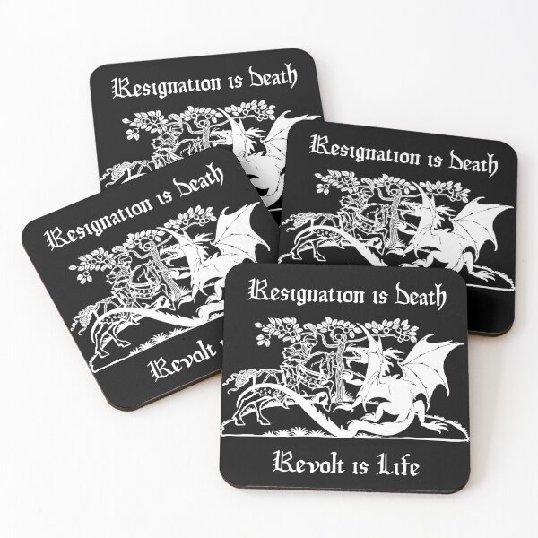 Item preview, Resignation is Death Revolt is Life || Castlecore || Weirdieval  designed and sold by StrangeBootique.