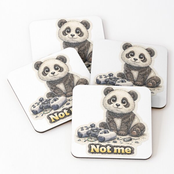 Item preview, Panda Gamer Not Me Sticker – Funny Broken Controller Gaming Humor Art designed and sold by Felixuss.