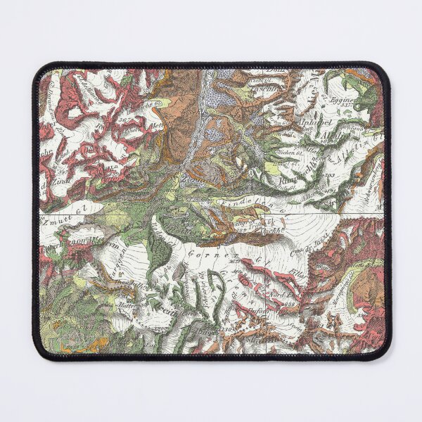 Item preview, Old geological map of the Swiss Alps designed and sold by Karol Majewski.