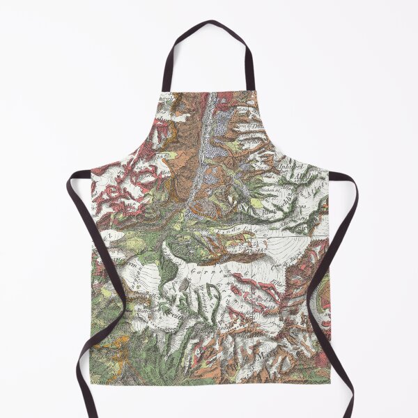 Item preview, Old geological map of the Swiss Alps designed and sold by Karol Majewski.