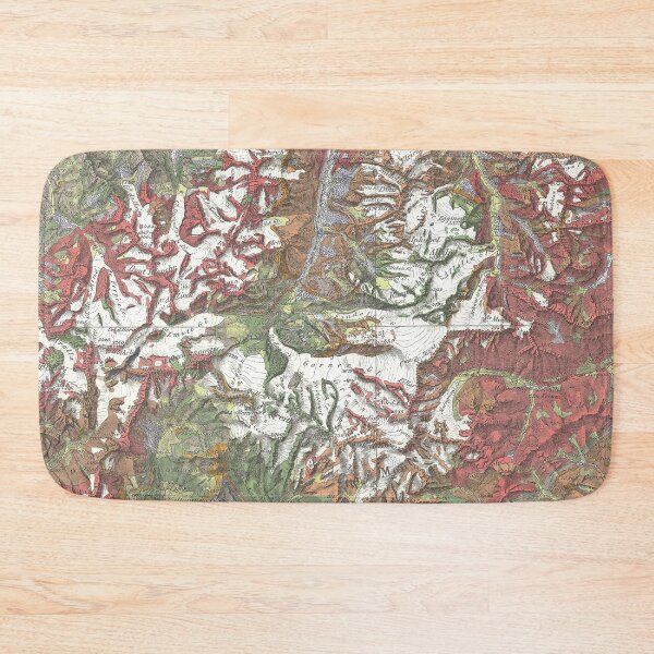 Item preview, Old geological map of the Swiss Alps designed and sold by Karol Majewski.