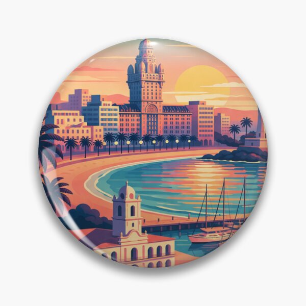 Item preview, Montevideo Uruguay Travel Poster designed and sold by MatthewHeights.