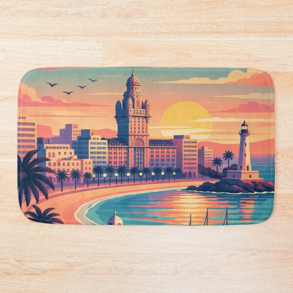 Item preview, Montevideo Uruguay Travel Poster designed and sold by MatthewHeights.