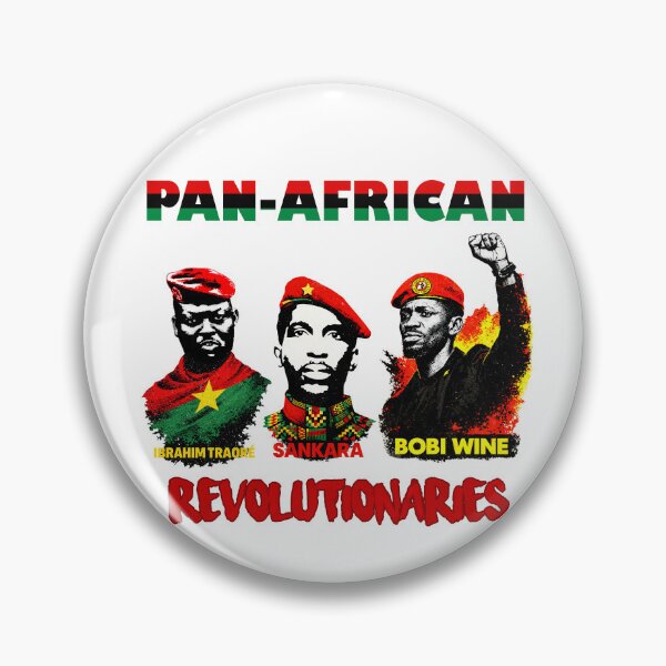 Item preview, Pan-African Revolutionaries – Ibrahim Traoré, Thomas Sankara & Bobi Wine| Vintage Art designed and sold by Youngkev-arts.