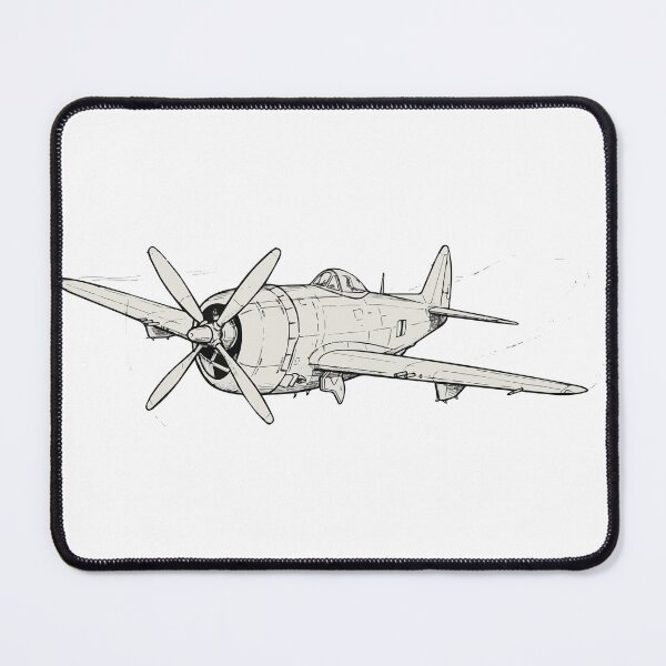 Item preview, P-47D Thunderbolt line Drawing designed and sold by furrydrool.