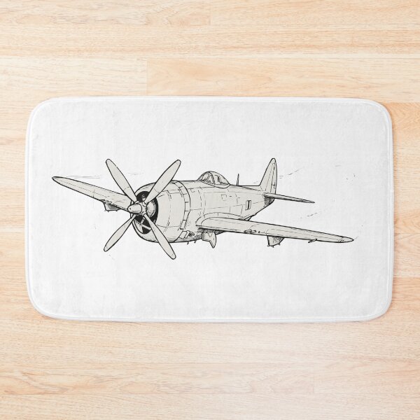Item preview, P-47D Thunderbolt line Drawing designed and sold by furrydrool.