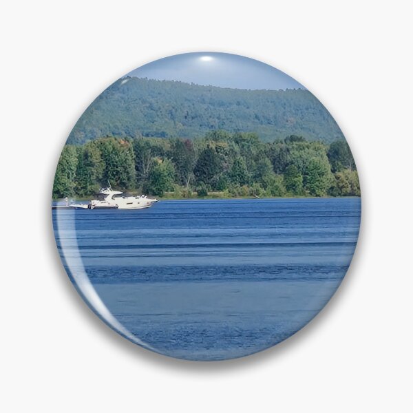 Item preview, Speedboat on Peaceful Lake Nature Scenery designed and sold by HemiShap.