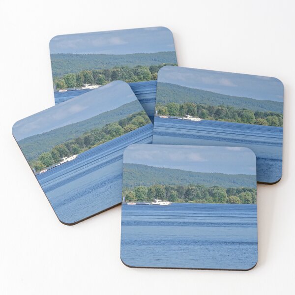 Item preview, Speedboat on Peaceful Lake Nature Scenery designed and sold by HemiShap.