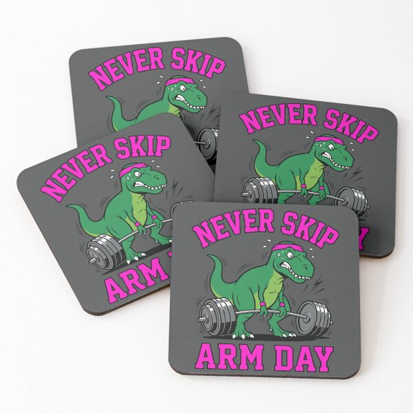 Item preview, Never Skip Arm Day - Funny T-Rex Gym Mascot designed and sold by DigitalGlade.