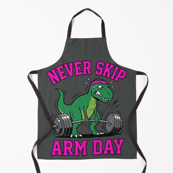 Item preview, Never Skip Arm Day - Funny T-Rex Gym Mascot designed and sold by DigitalGlade.