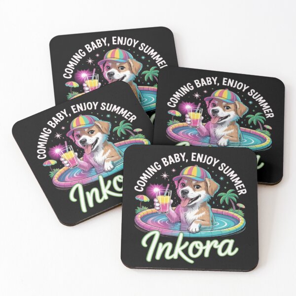 Item preview, summer dog in pool designed and sold by Fit On.