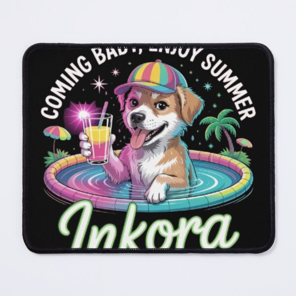 Item preview, summer dog in pool designed and sold by Fit On.