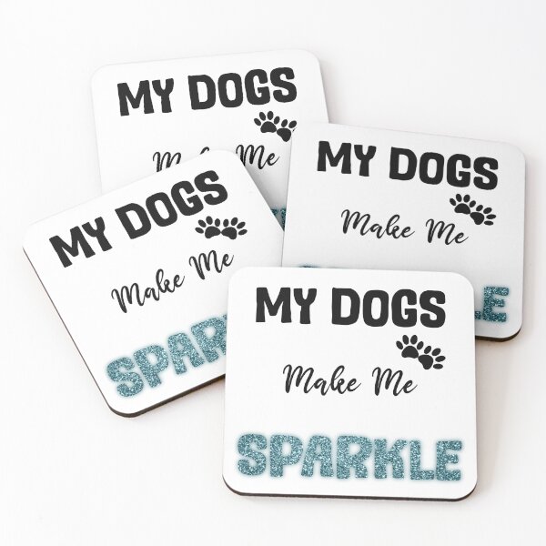 Item preview, My dogs make me sparkle blue design designed and sold by SeamlessDsign.