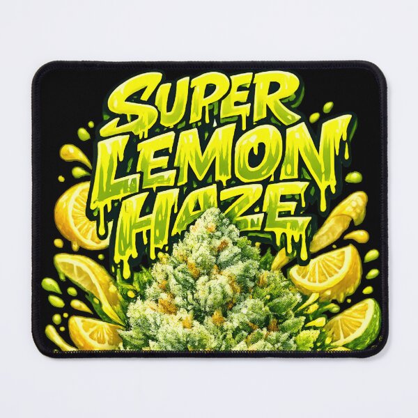 Item preview, Super Lemon Haze Graffiti Art Print | Stoned Lemon Red Eyes Citrus Sativa Bud Typography | Energizing 420 designed and sold by WAUZ.