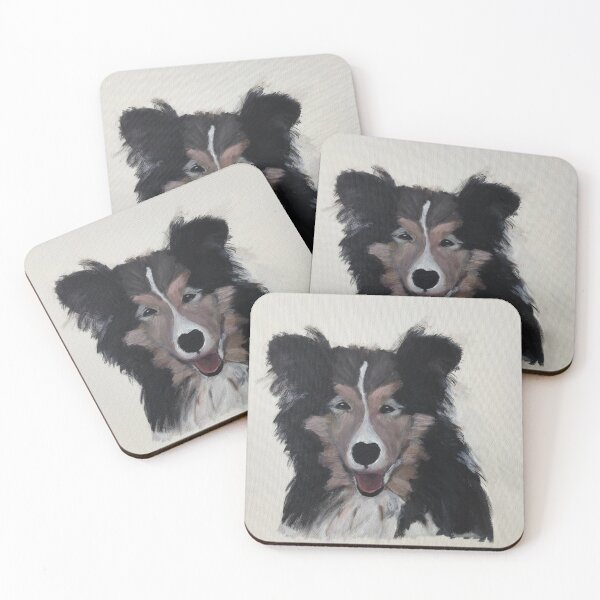 Item preview, Sheltie cute dog painting in acrylic designed and sold by Susanna Schorr.