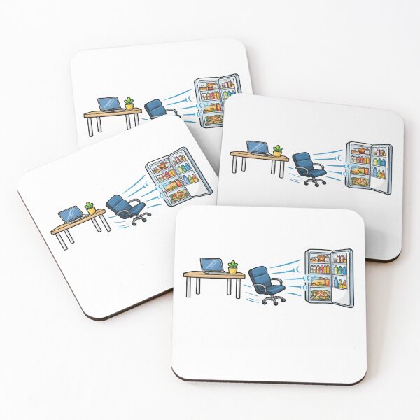 Item preview, Work From Home Chair Going To Fridge Funny Remote Work Design designed and sold by ZYNORAworld.