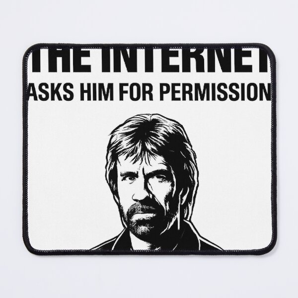 Item preview, Chunk Norris The Internet Asks Him For Permission - Classic T-shirt  designed and sold by RevealedStore.
