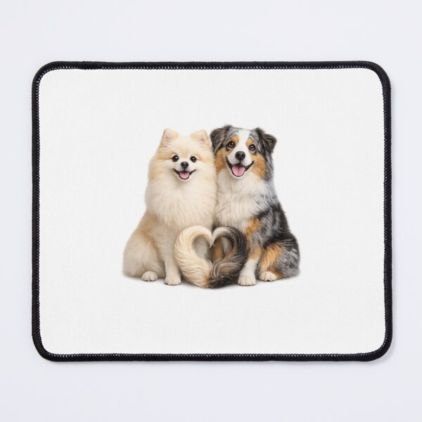 Item preview, Adorable Dogs Forming a Heart with Their Tails designed and sold by kissing Pets.